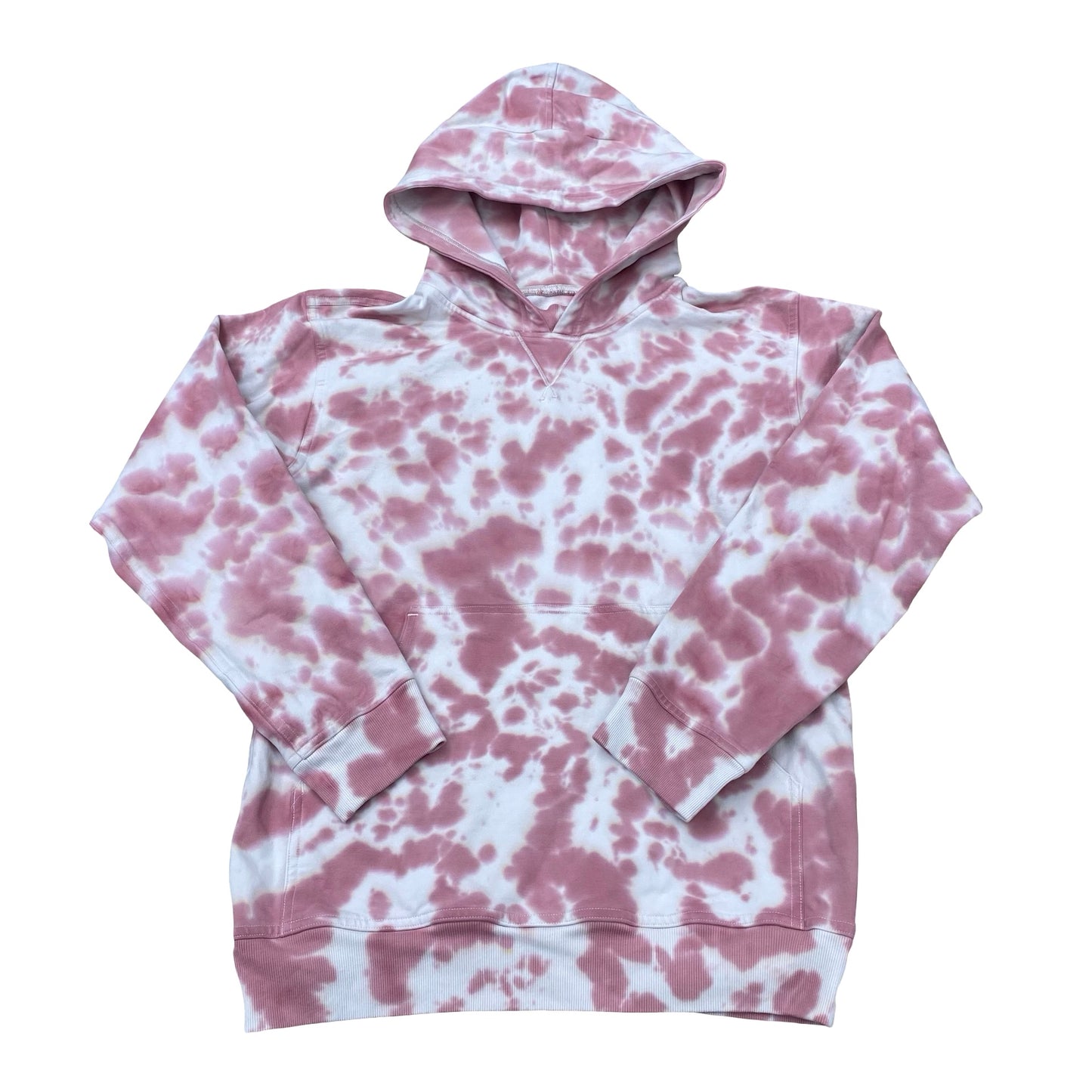 Athletic Sweatshirt Hoodie By Lululemon In Pink & White, Size:4