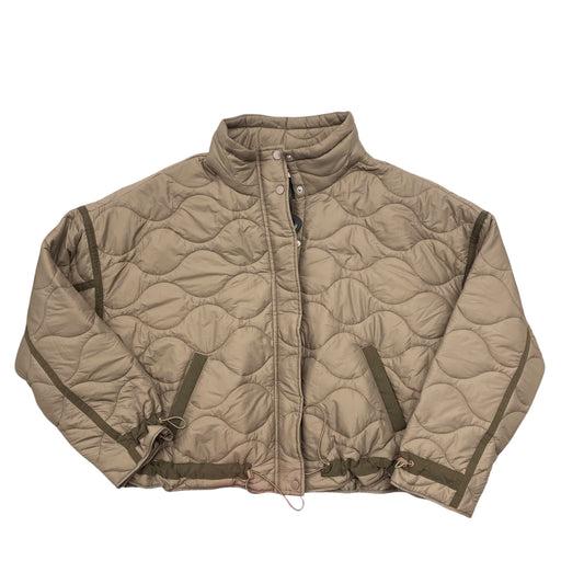 Jacket Puffer & Quilted By Universal Thread In Brown, Size:Xl