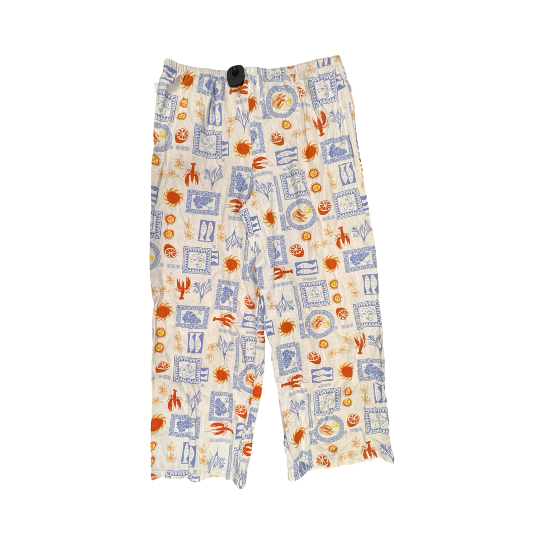 Pants Lounge By Sincerely Jules In Blue & Orange, Size:Xl