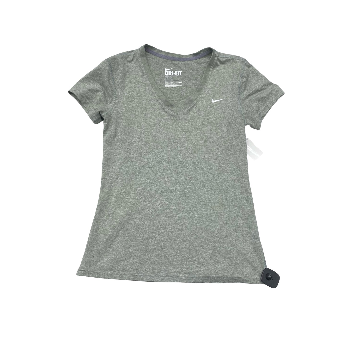 Athletic Top Ss By Nike In Grey, Size:S