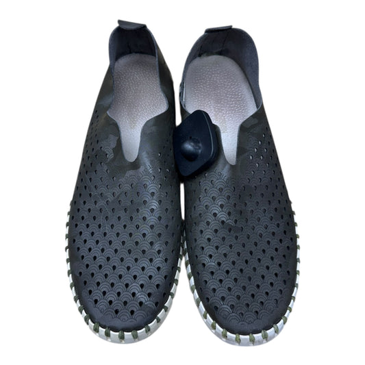 Shoes Flats By ILSE JACOBSON In Camouflage Print, Size:8.5