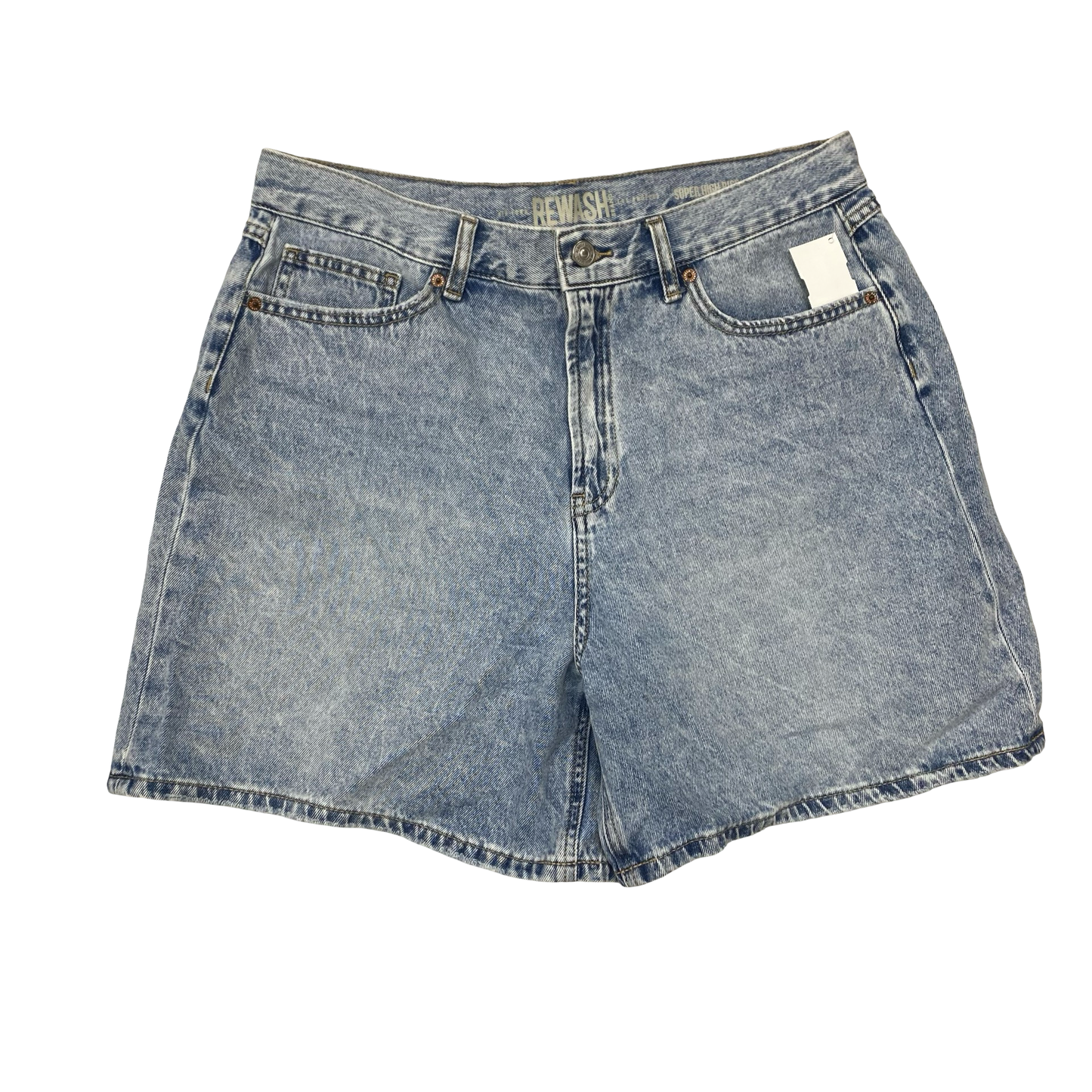 Shorts By Rewash In Blue Denim, Size:12