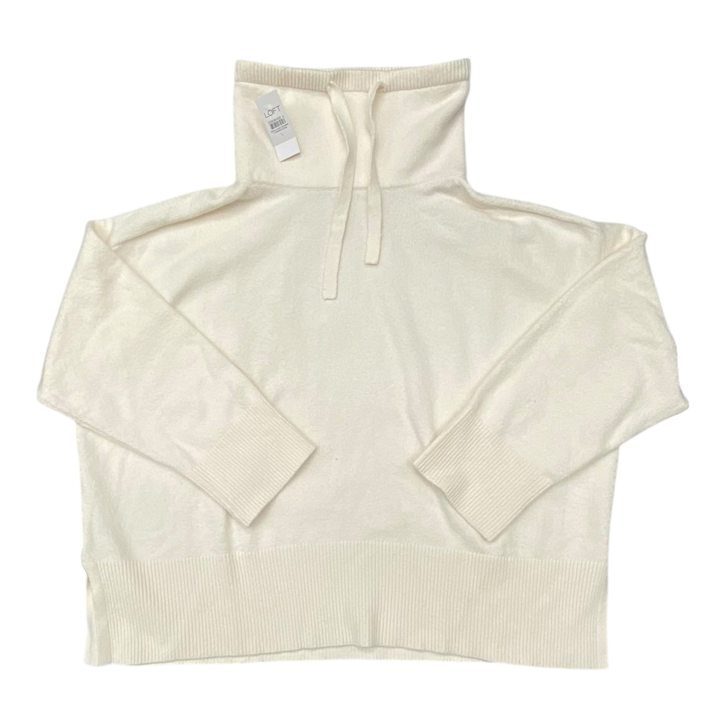 Sweater By Loft In Cream, Size:L