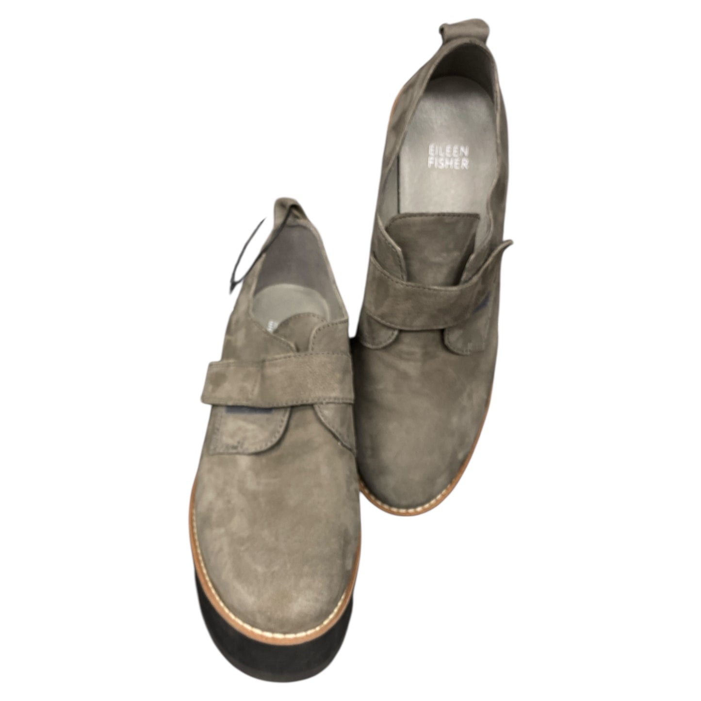 Shoes Designer By Eileen Fisher In Grey, Size:8