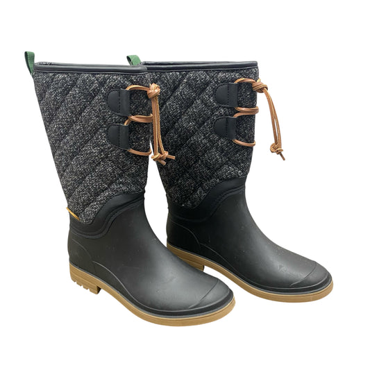 Boots Rain By Kamik In Black & Grey, Size:7