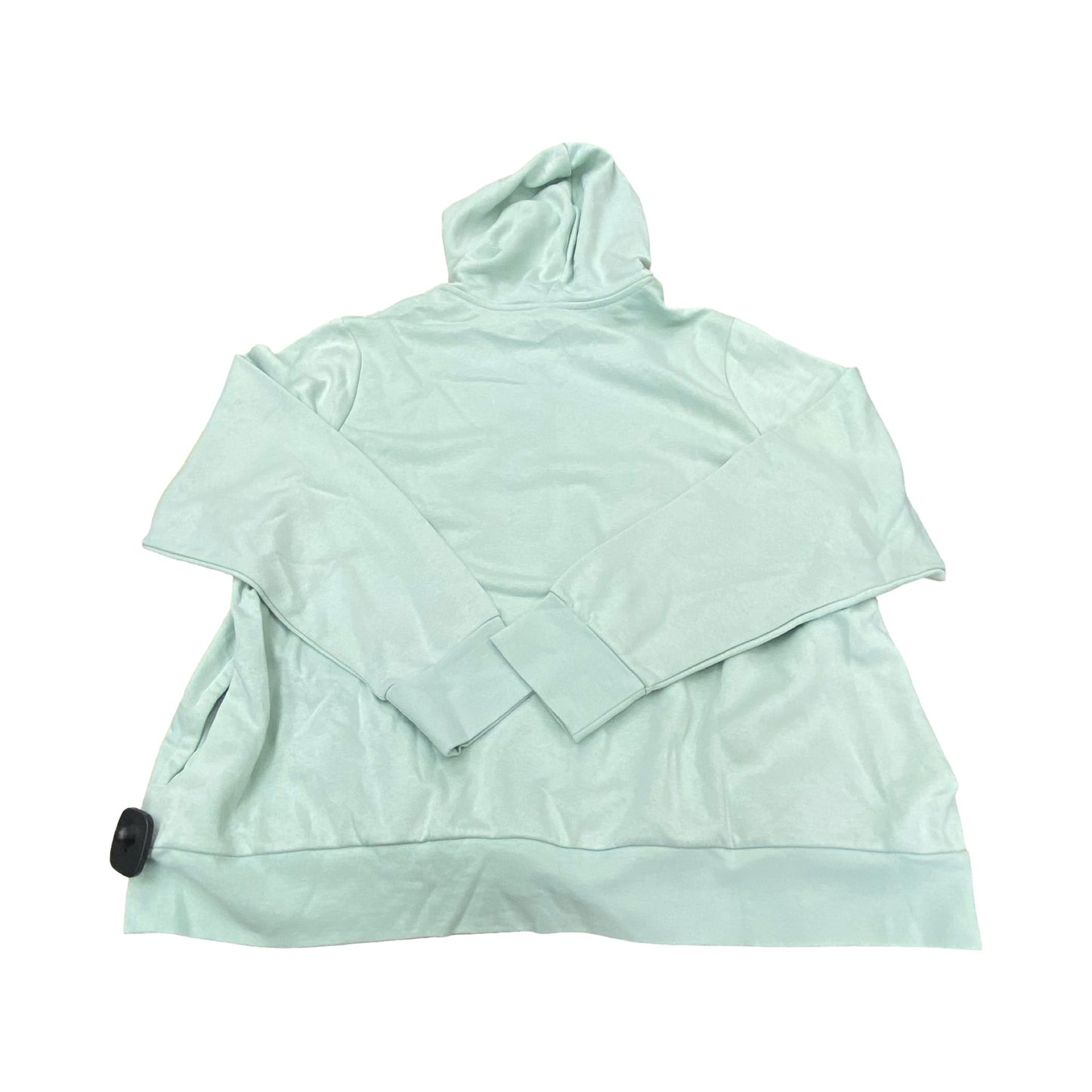 Athletic Sweatshirt Hoodie By Adidas In Teal, Size:4X