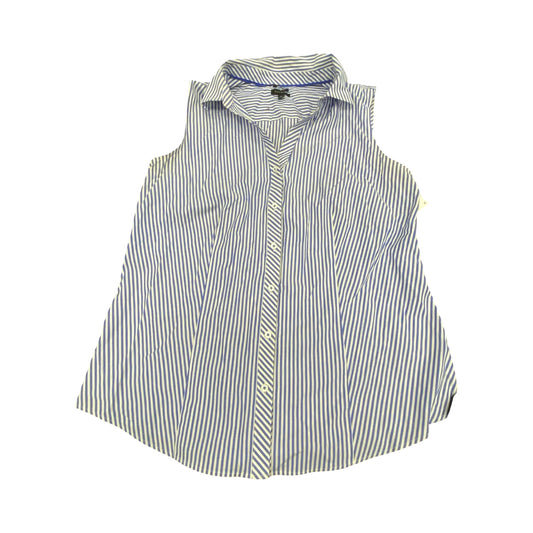 Top Sleeveless By Talbots In Striped Pattern, Size:10