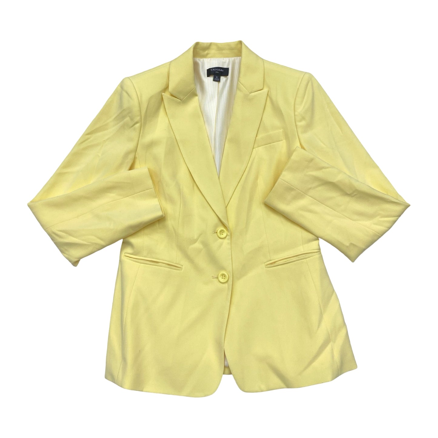 Blazer By Tahari In Yellow, Size:L