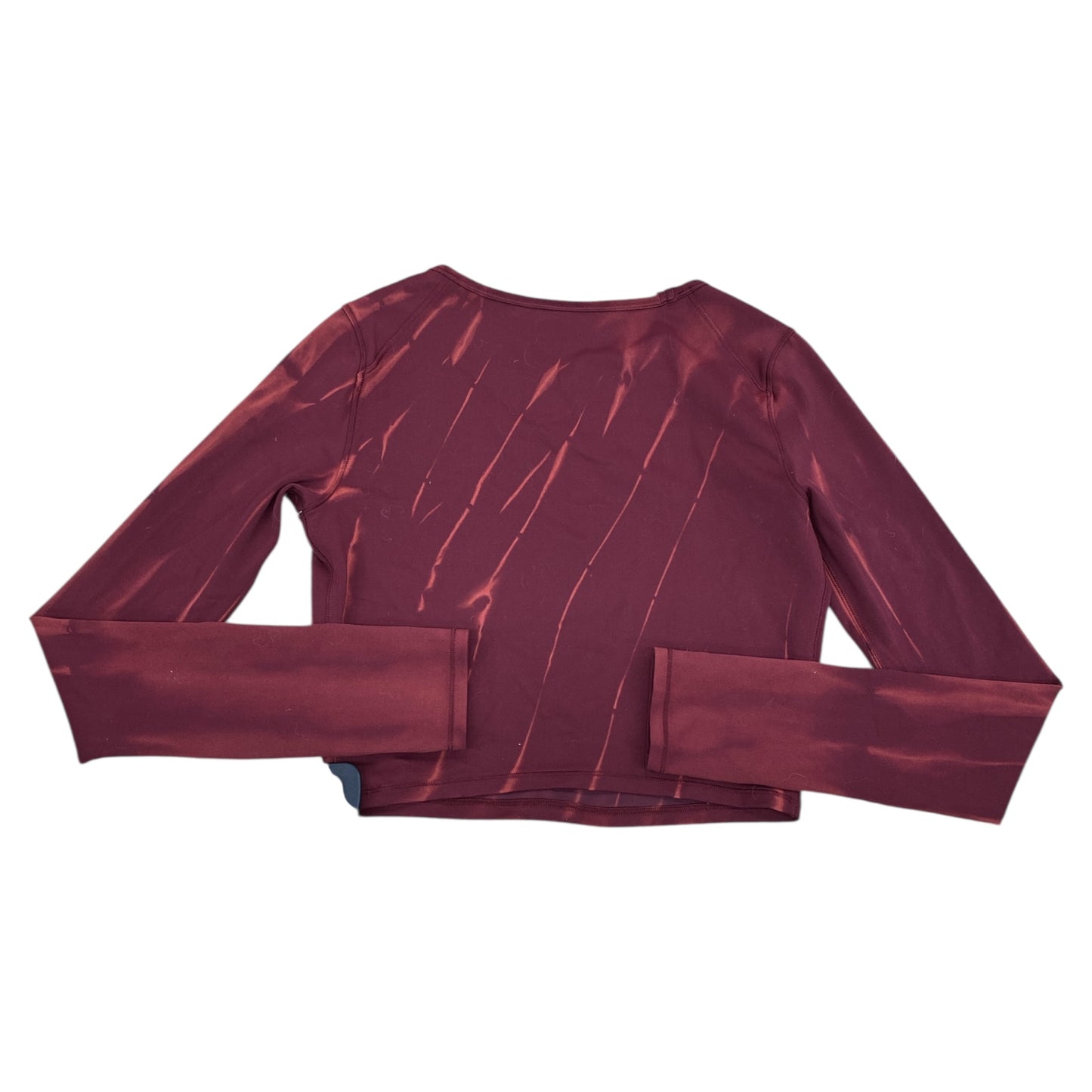 Athletic Top Ls Crewneck By Lululemon In Maroon, Size:S