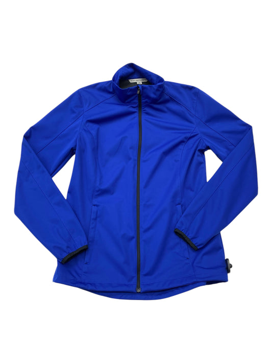 Athletic Jacket By Port Authority In Blue, Size:M