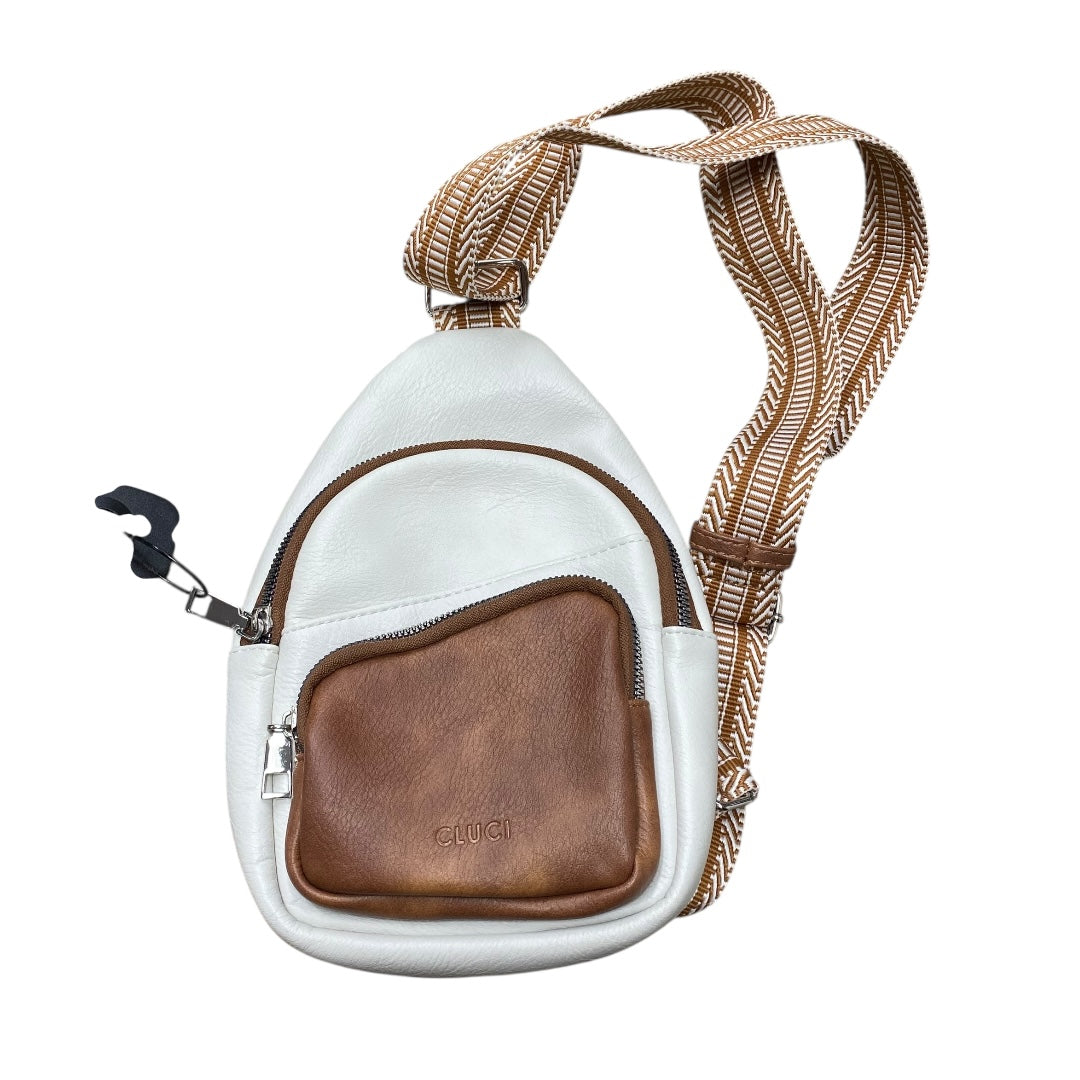 Belt Bag By Cmc In Brown & Cream, Size:Medium