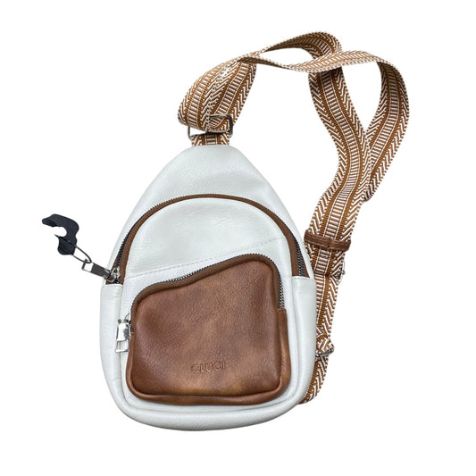 Belt Bag By Cmc In Brown & Cream, Size:Medium