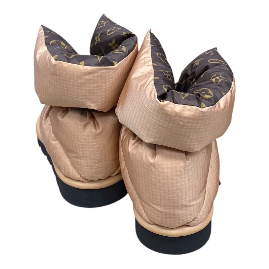 Boots Luxury Designer By Louis Vuitton In Brown, Size:6.5