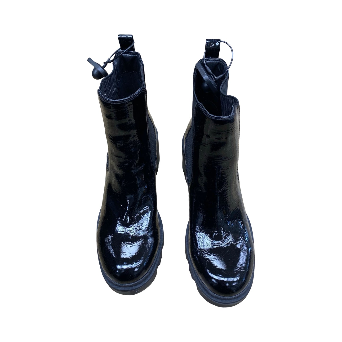Boots Ankle Heels By Betsey Johnson In Black, Size:9.5