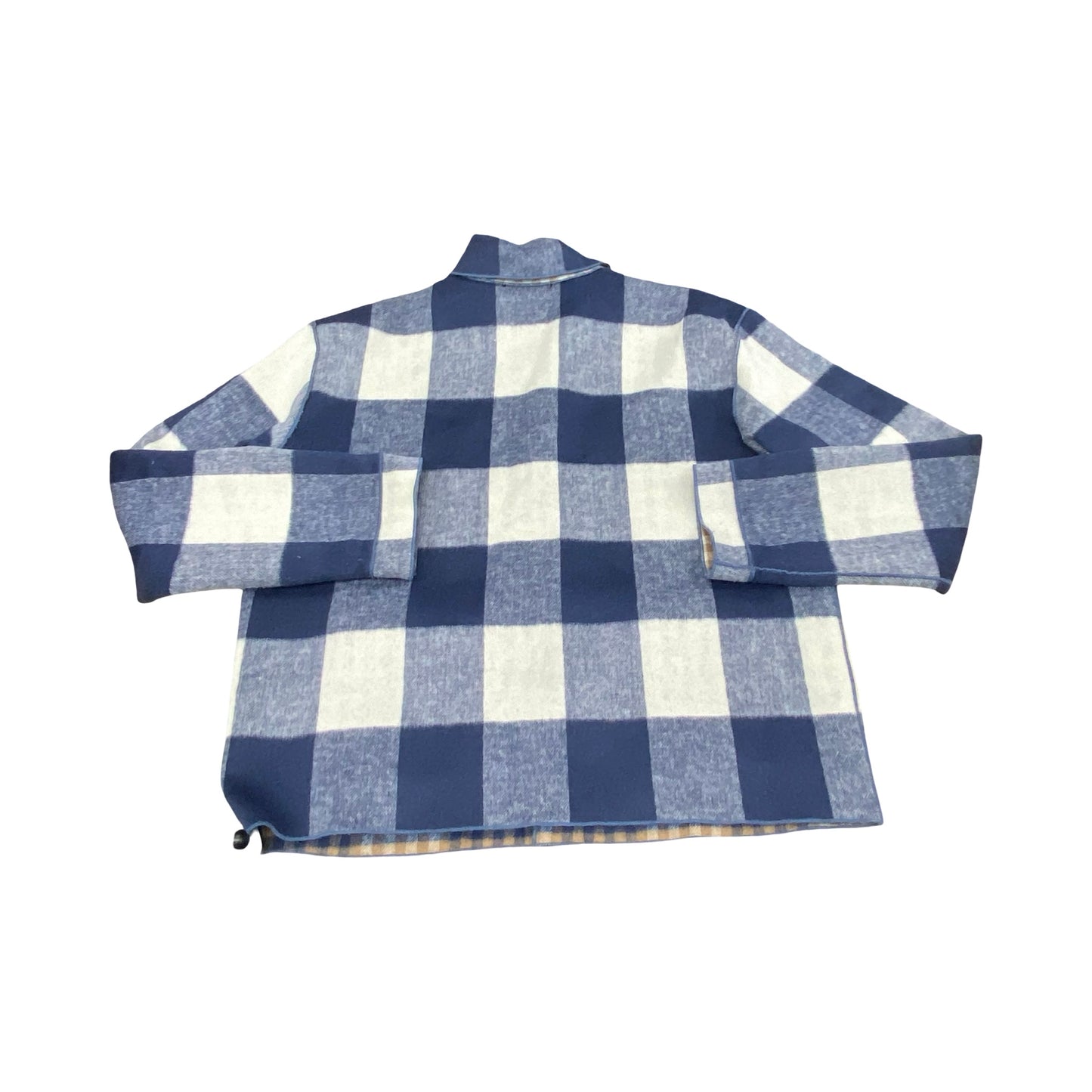 Jacket Fleece By Charlie B In Plaid Pattern, Size:L