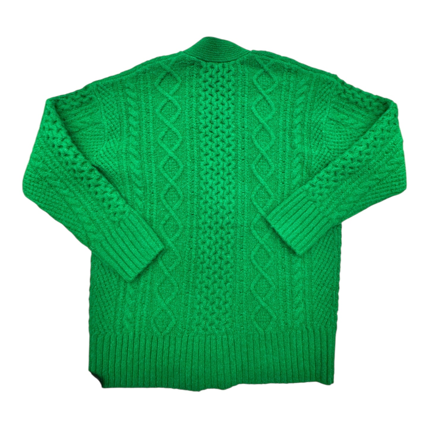 Sweater Cardigan By J. Crew In Green, Size:M