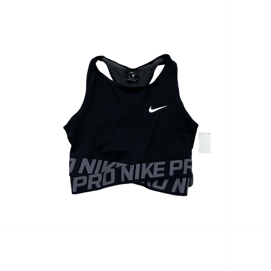 Athletic Bra By Nike In Black & Grey, Size:M