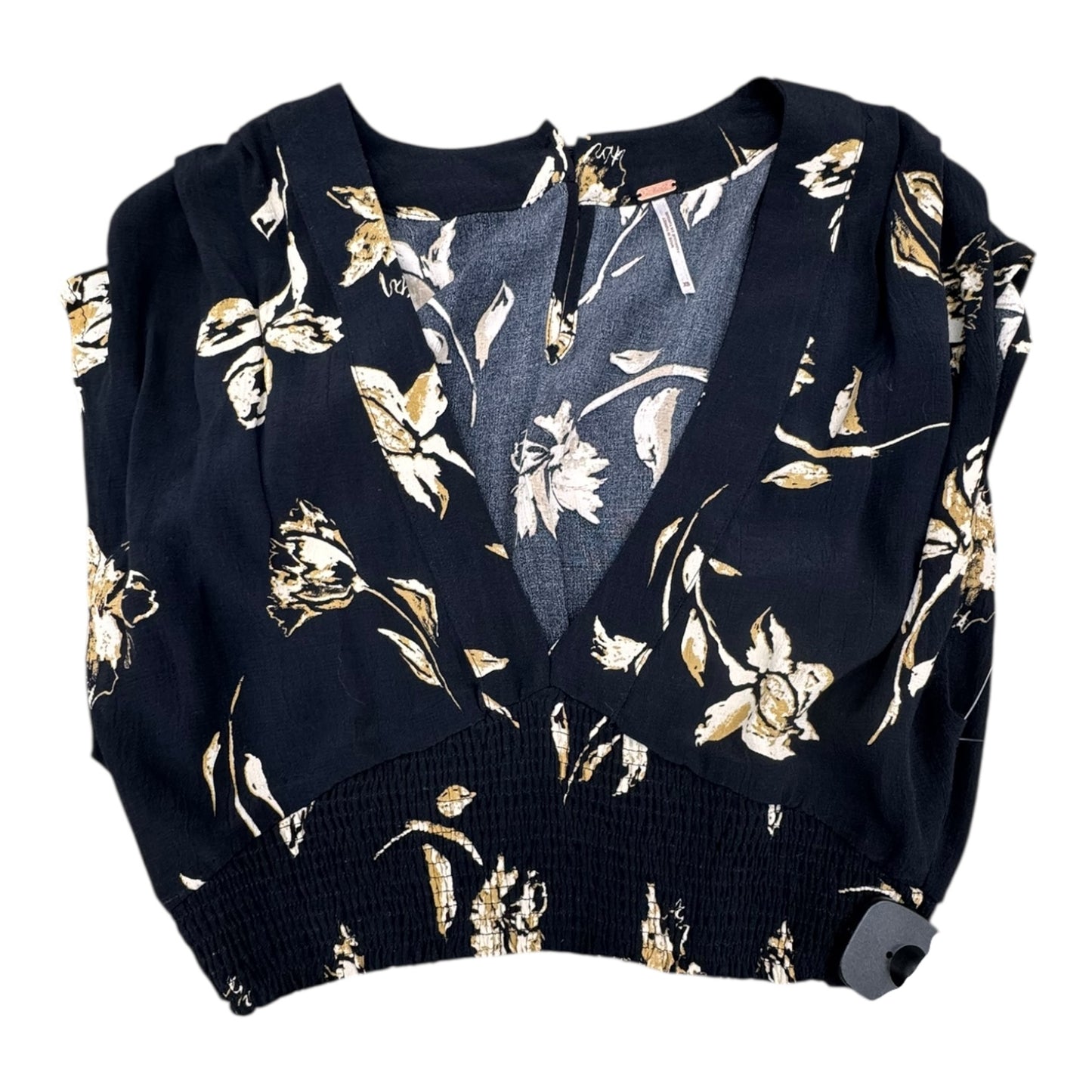 Top Sleeveless By Free People In Black & Gold, Size:Xs