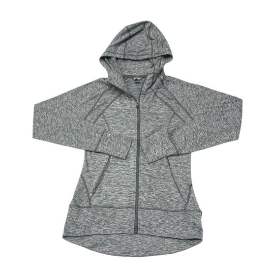 Athletic Jacket By Eddie Bauer In Grey, Size:S