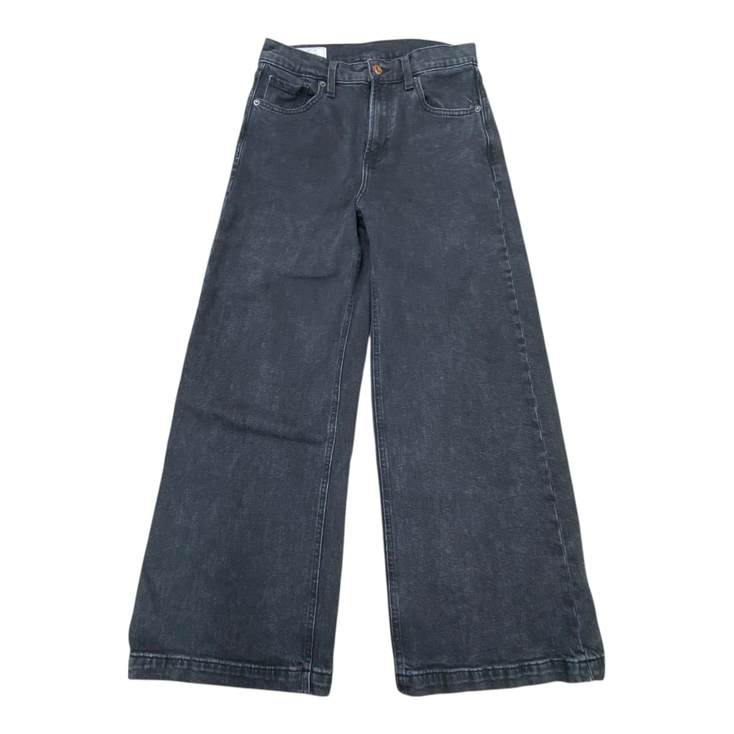 Jeans Wide Leg By Gap In Black Denim, Size:0