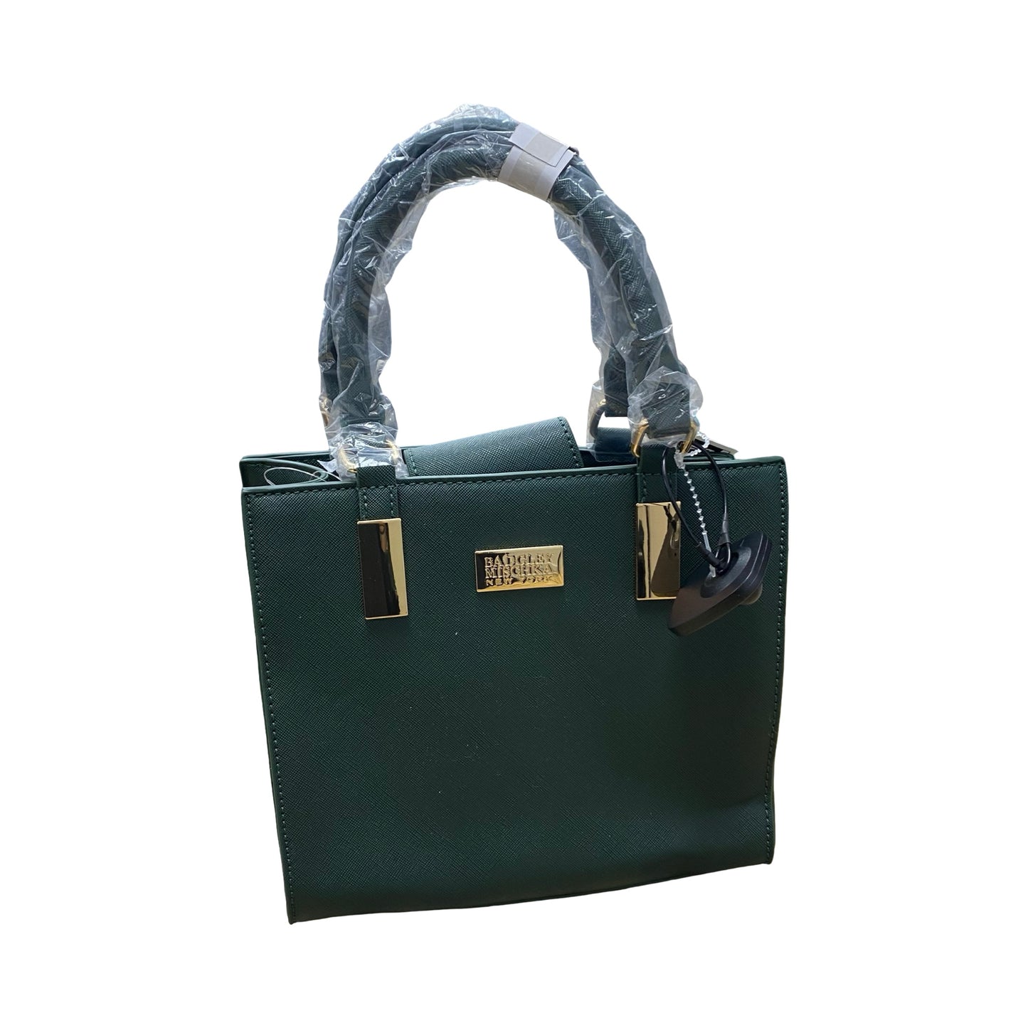 Handbag By Badgley Mischka In Green, Size:Medium