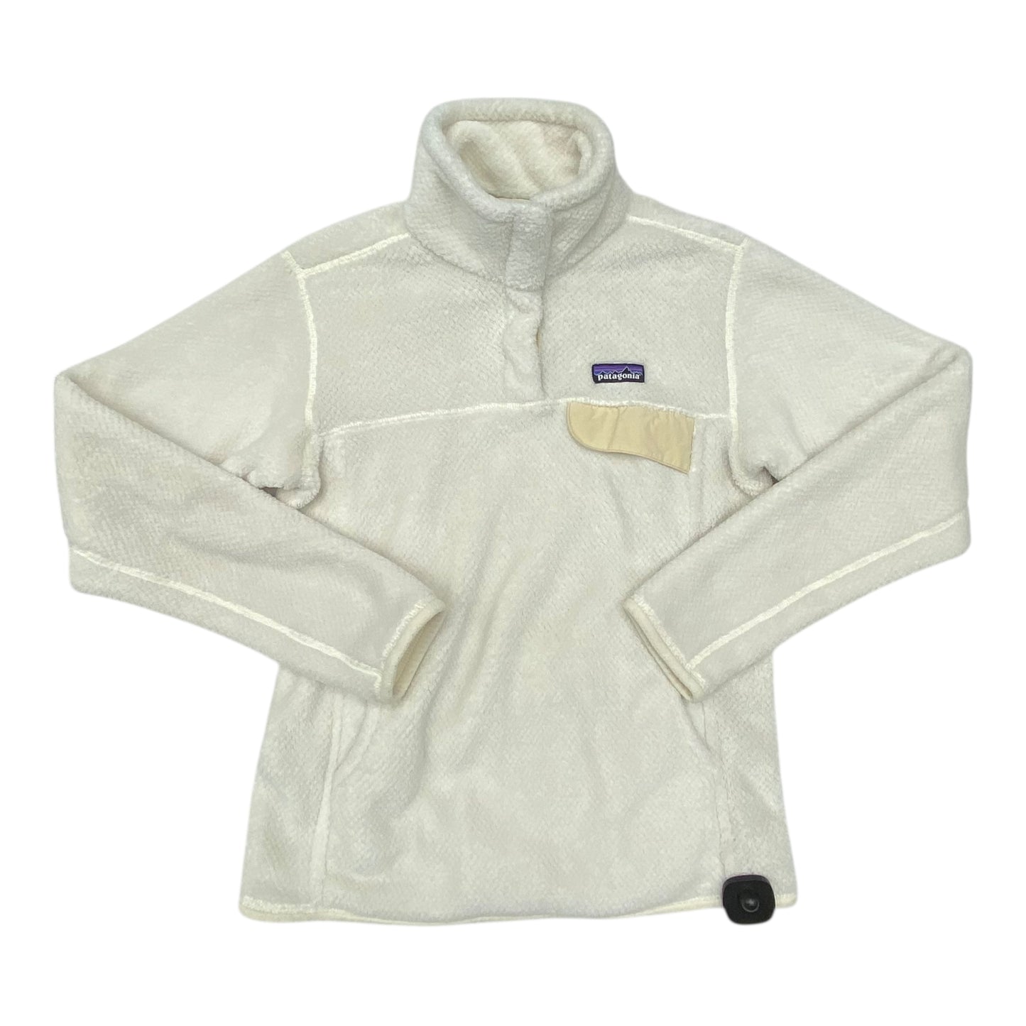 Jacket Fleece By Patagonia In White, Size:M