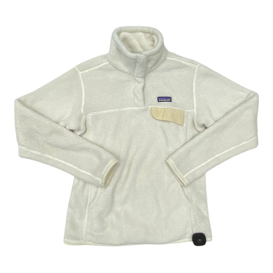 Jacket Fleece By Patagonia In White, Size:M