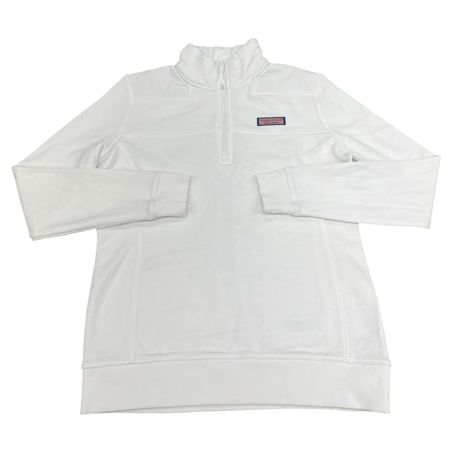Sweatshirt Collar By Vineyard Vines In White, Size:S