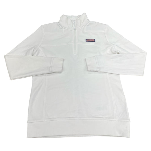 Sweatshirt Collar By Vineyard Vines In White, Size:S