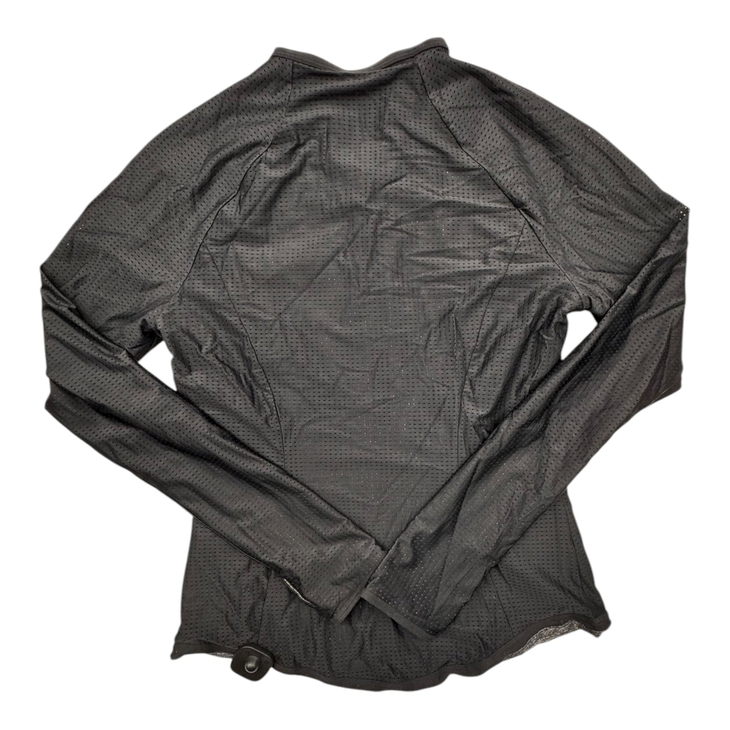 Athletic Jacket By Lululemon In Black & Grey, Size:S