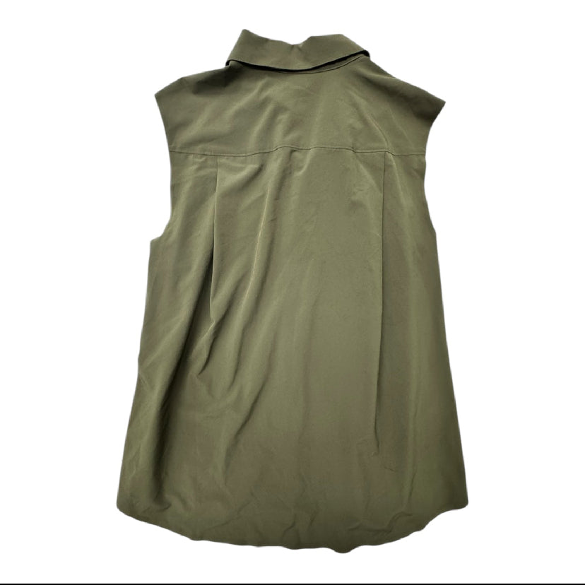 Top Sleeveless By Athleta In Green, Size:M