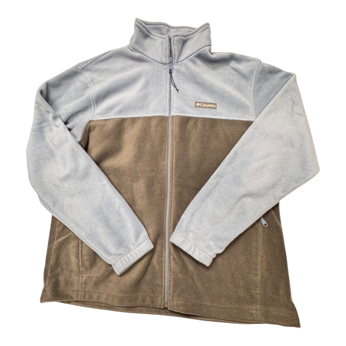 Jacket Fleece By Columbia In Blue & Grey, Size:Xl