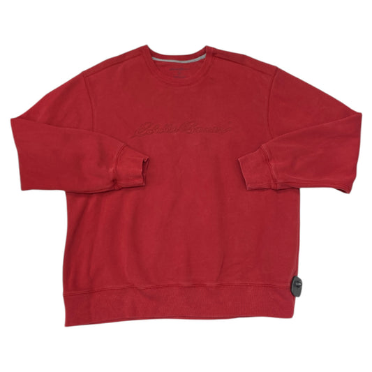 Sweatshirt Crewneck By Eddie Bauer In Red, Size:Xl