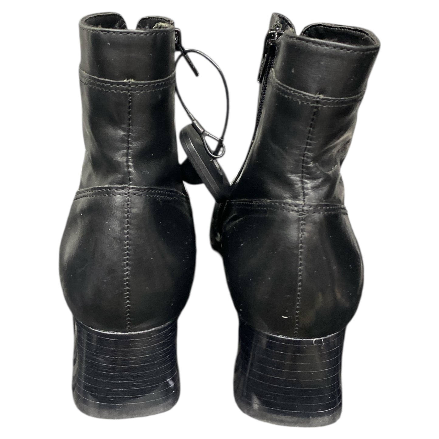 Boots Ankle Heels By Accent In Black, Size:8