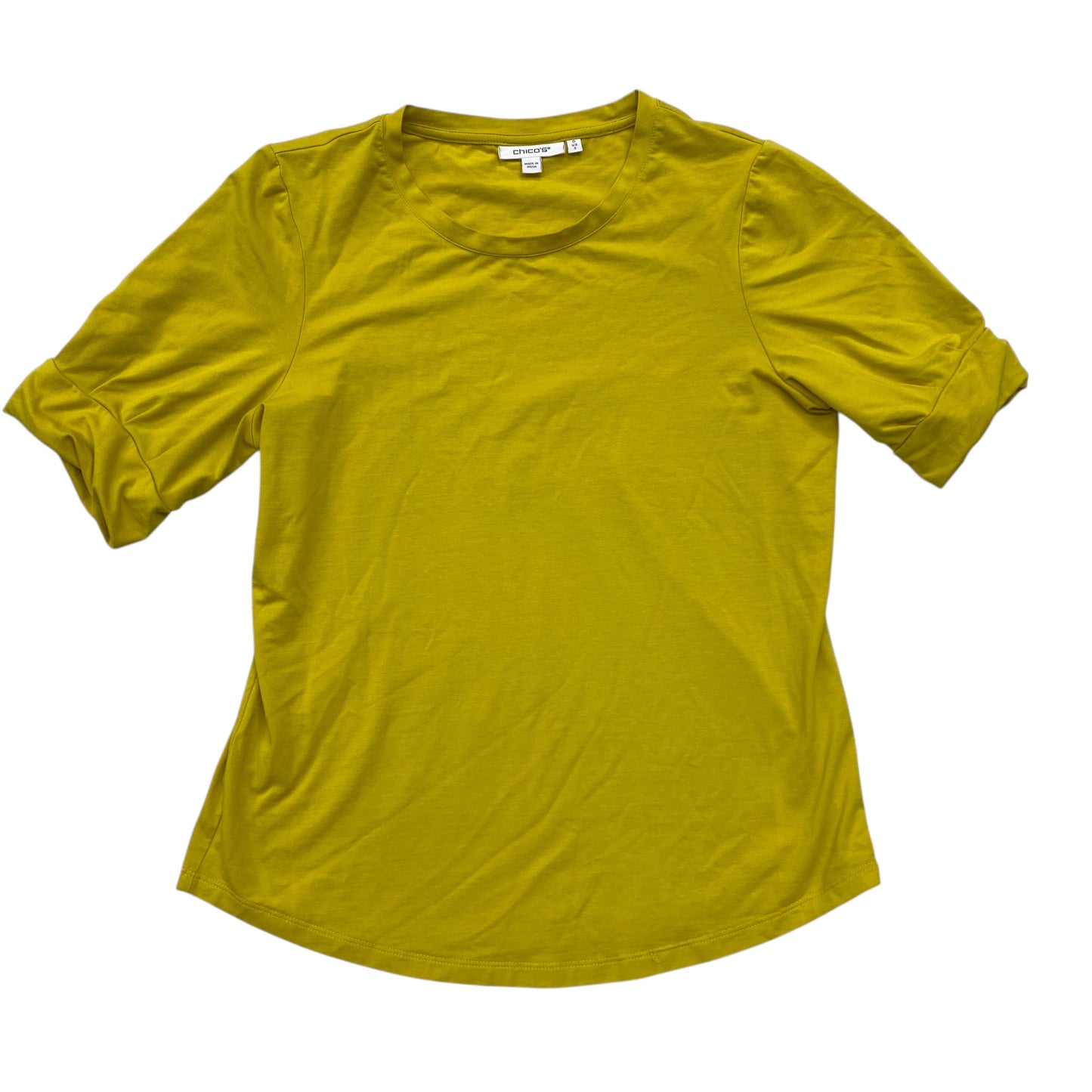 Top Ss By Chicos In Yellow, Size:S