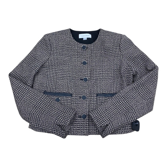 Blazer By Calvin Klein In Black & Brown, Size:6