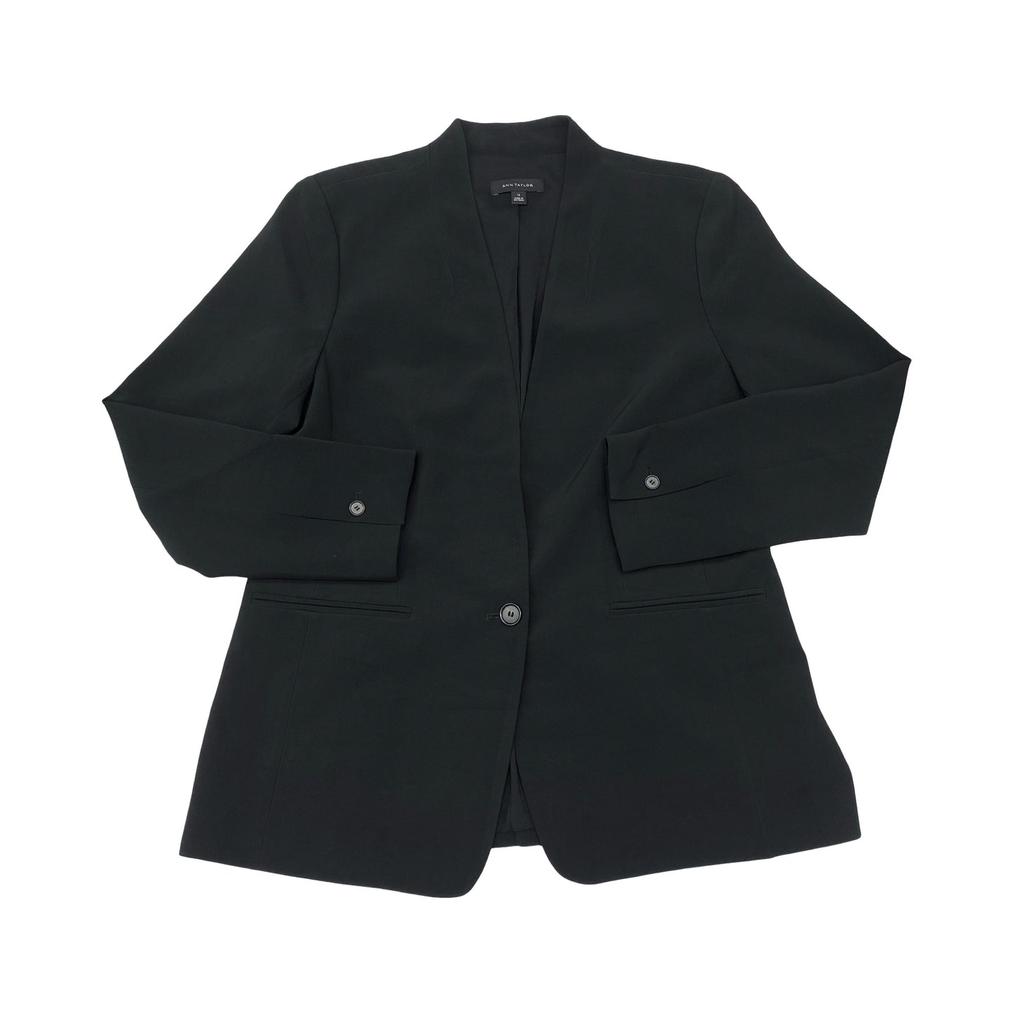 Blazer By Ann Taylor In Black, Size:12