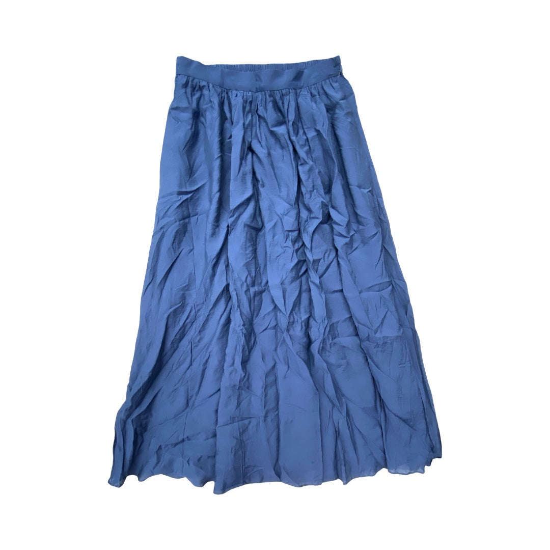 Skirt Maxi By Banana Republic In Blue, Size:S