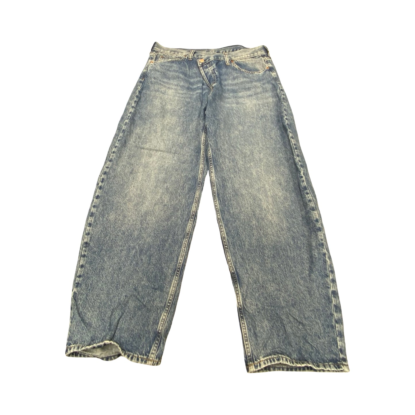 Jeans Wide Leg By Gap In Blue Denim, Size:18