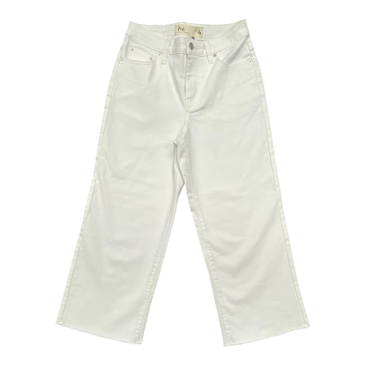 Jeans Wide Leg By Cmc In White, Size:4