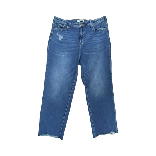 Jeans Straight By Micas In Blue Denim, Size:18
