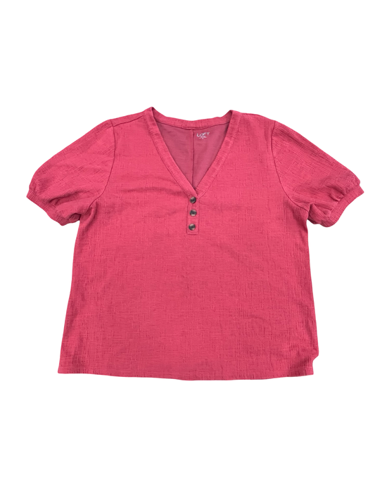 Top Ss By Loft In Red, Size:Xl