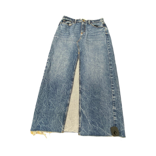 Skirt Maxi By Zara In Blue Denim, Size:M