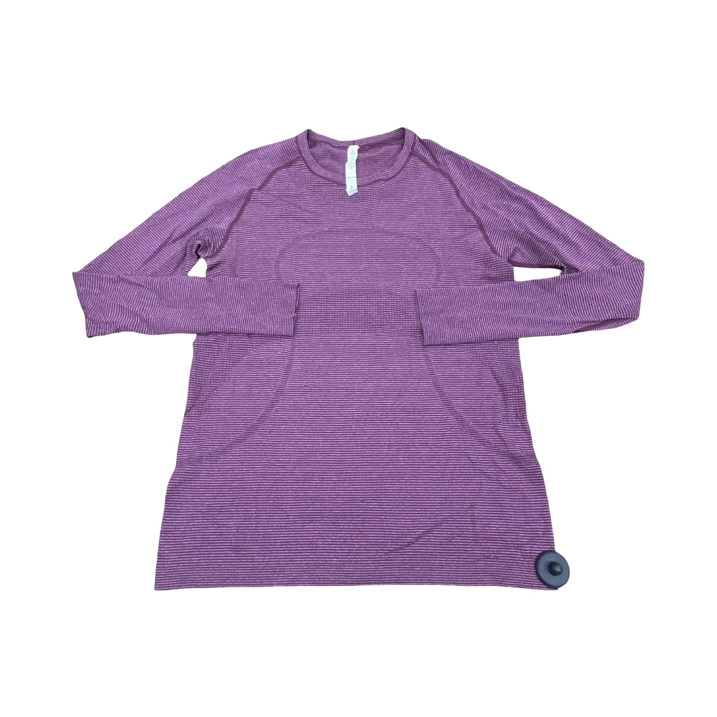Athletic Top Ls Crewneck By Lululemon In Purple, Size:12
