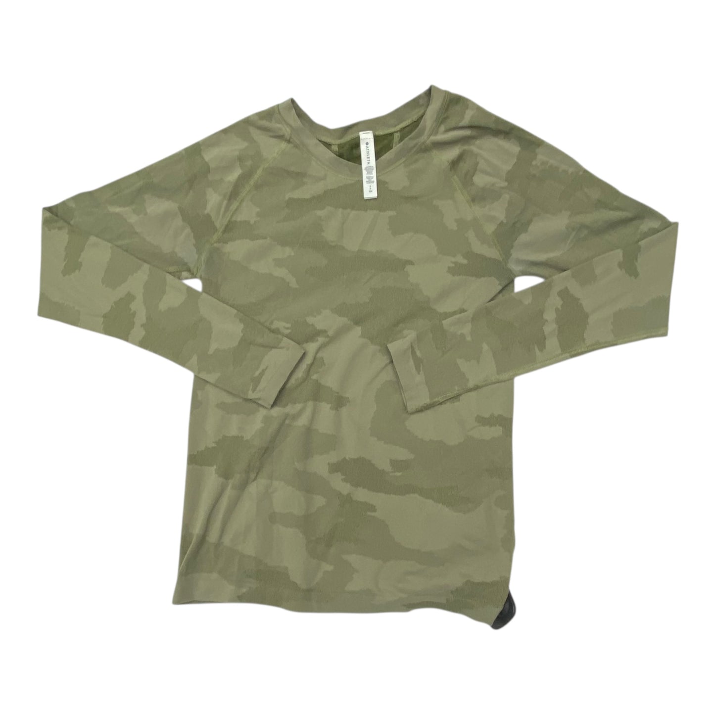 Athletic Top Ls Crewneck By Athleta In Green, Size:Sp