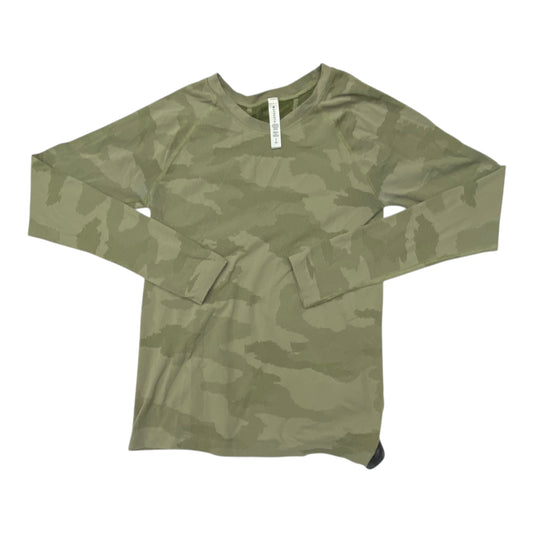 Athletic Top Ls Crewneck By Athleta In Green, Size:Sp