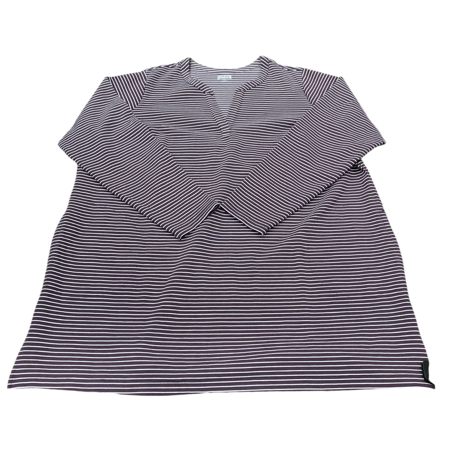 Top Ls By Duluth Trading In Striped Pattern, Size:2X