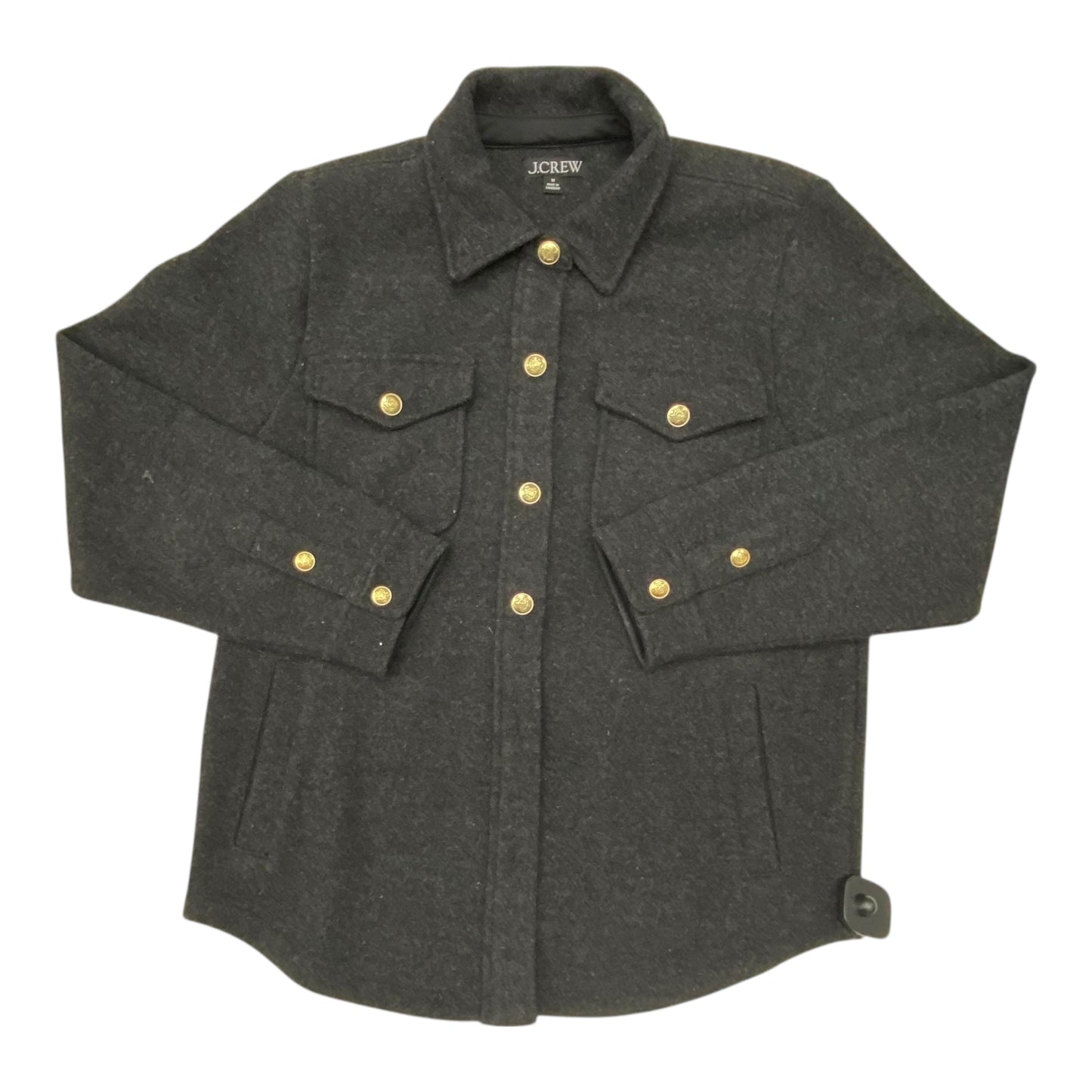 Jacket Shirt By J. Crew In Grey, Size:M