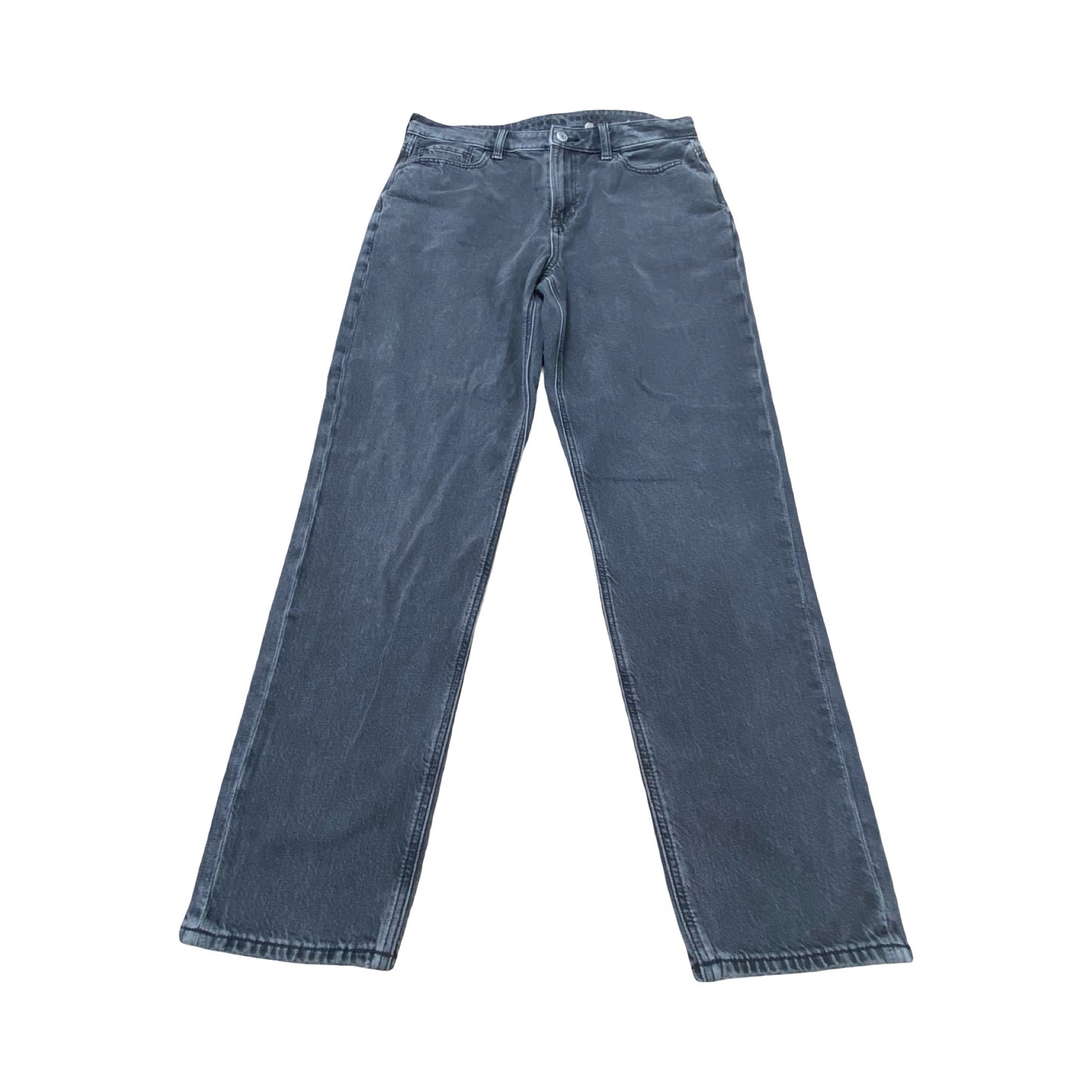 Jeans Straight By American Eagle In Grey Denim, Size:8