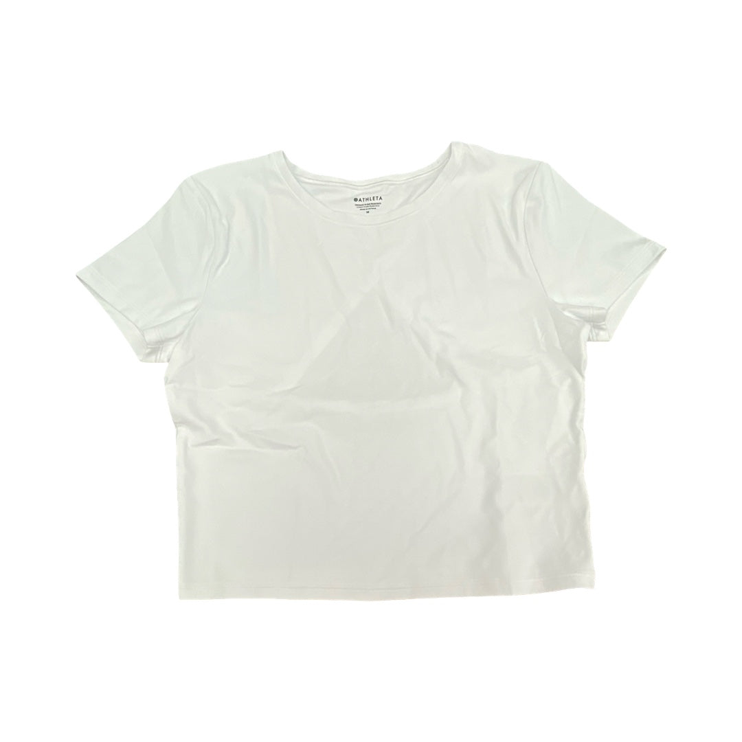 Athletic Top Ss By Athleta In White, Size:M